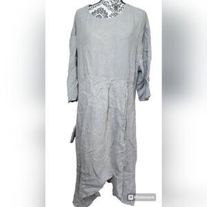 Elegant Gray Midi Dress